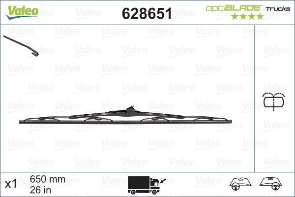 Wiper Valeo Optiblade Trucks 650mm - 1 piece