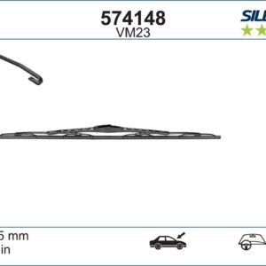 Чистачка Valeo Silencio 475мм - 1 брой