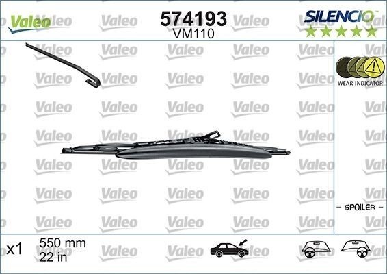 Wiper blade Valeo Silencio Conventional Single 550mm - 1 piece
