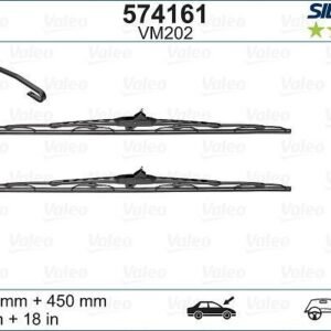 Wipers Valeo Silencio Silencio Conventional 650mm - 2 pieces