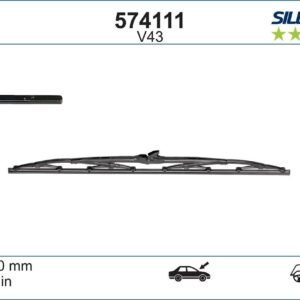 Чистачка Valeo Silencio Standard Silencio Conventional Single 430мм - 1 брой