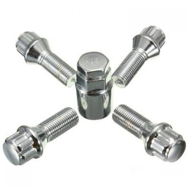 Secret wheel bolts - 12mm x 1.25mm, L24mm - Cone