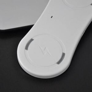 Безжично зарядно устройство 2в1 Qi Wireless Charger – Бяло - Image 4