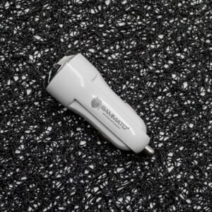 Зарядно за кола 12V Sammato 2.4A, 2 USB порта, Бяло - Image 3