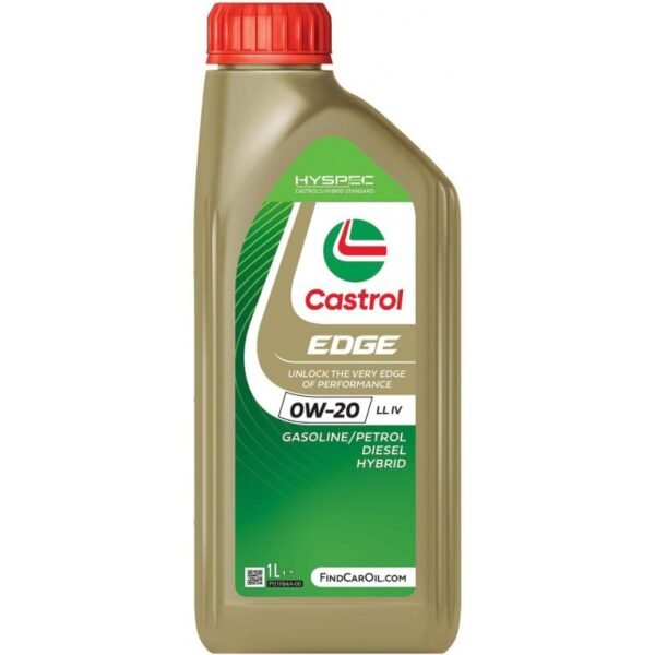 Синтетично двигателно масло за автомобили и хибриди CASTROL EDGE LL IV 0W-20, 1 л