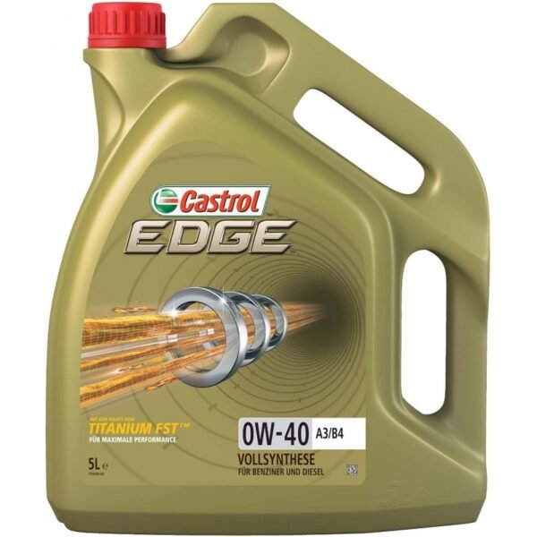Синтетично двигателно масло CASTROL EDGE A3/B4 0W-40, 5 л