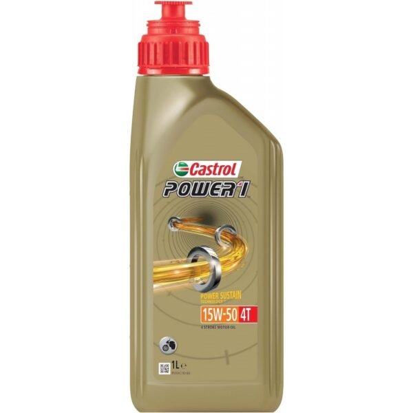 Двигателно масло за мотоциклети CASTROL POWER 1 4T 15W-50, 1 л