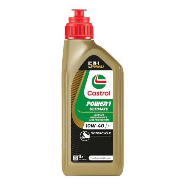 Синтетично двигателно масло за мотоциклети CASTROL POWER 1 ULTIMATE 4T 10W-40, 1 л