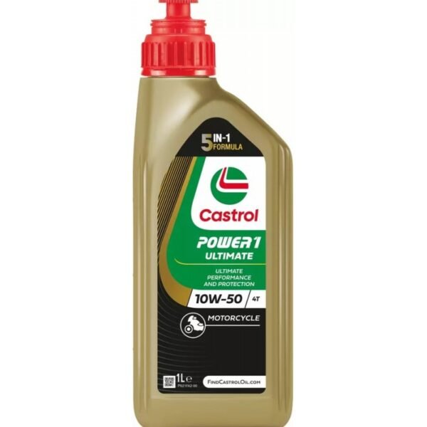 Синтетично двигателно масло за мотоциклети CASTROL POWER 1 ULTIMATE 4T 10W-50, 1 л