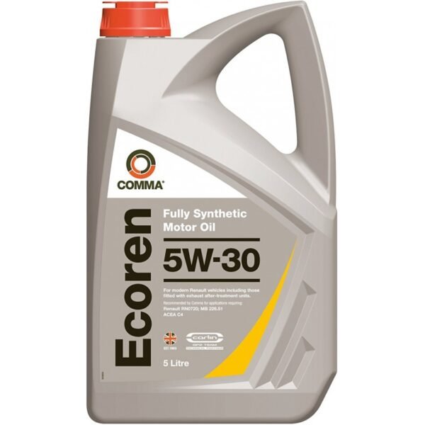 Синтетично двигателно масло COMMA ECOREN 5W-30, 5 л Синтетично двигателно масло COMMA ECOREN 5W-30, 5 л