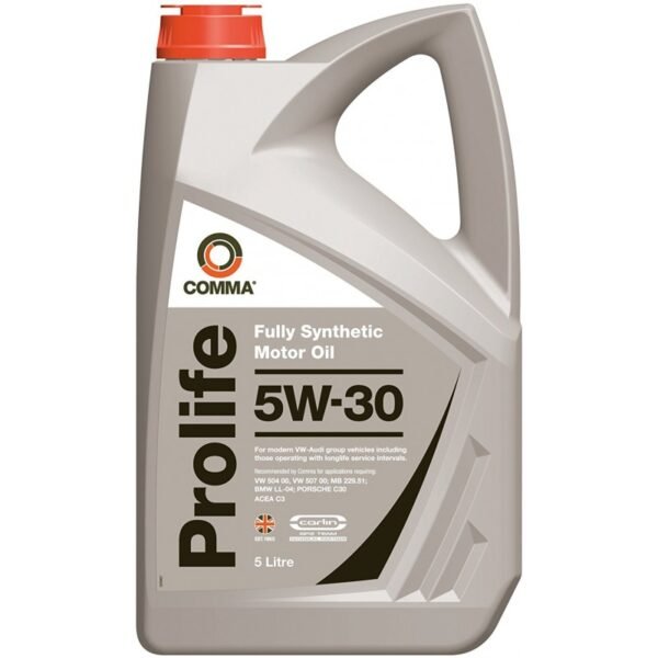 Синтетично двигателно масло COMMA PROLIFE 5W-30, 5 л Синтетично двигателно масло COMMA PROLIFE 5W-30, 5 л