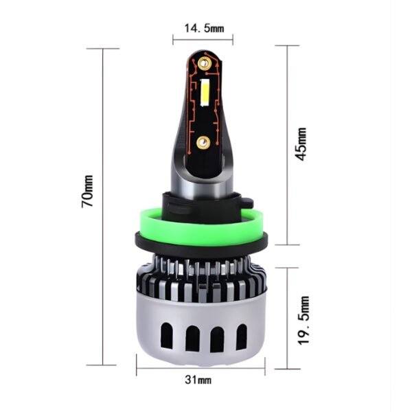 LED крушки H11 48W 6000K - комплект 2 броя за фарове за мъгла и дневна употреба