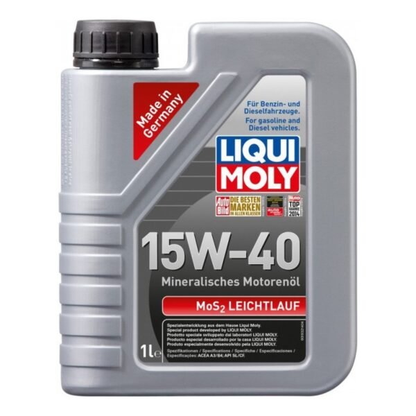 Минерално двигателно масло LIQUI MOLY MOS2 LEICHTLAUF 15W-40, 1 л