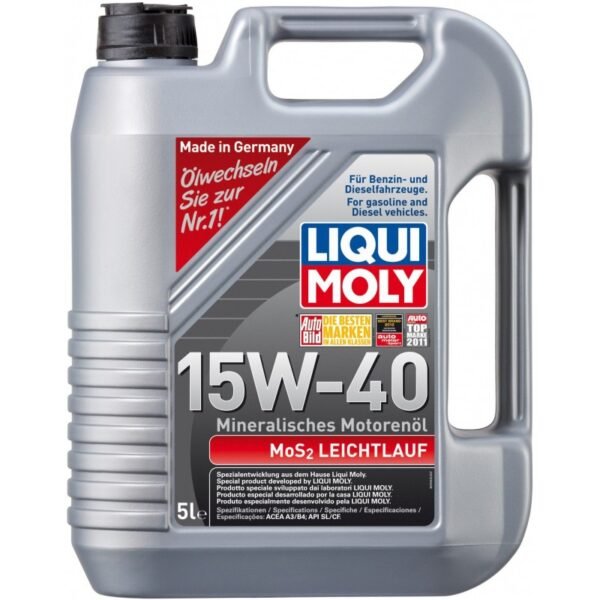 Mineral engine oil LIQUI MOLY MOS2 LEICHTLAUF 15W-40, 5 l