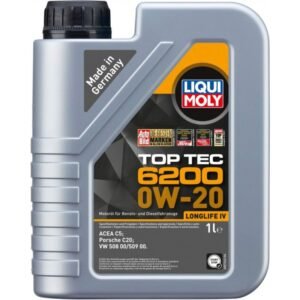 Синтетично двигателно масло LIQUI MOLY TOP TEC 6200 LONGLIFE IV 0W-20, 1 л