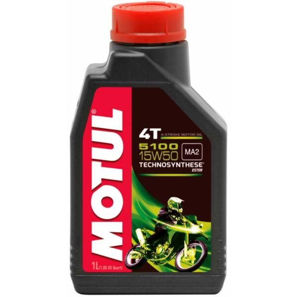 Синтетично двигателно масло за мотоциклети MOTUL 5100 4T 15W-50, 1 л