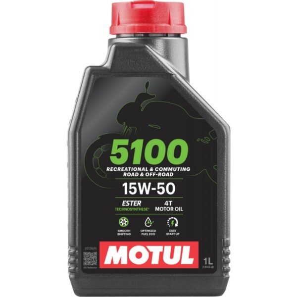 Синтетично двигателно масло за мотоциклети MOTUL 5100 4T 15W-50, 1 л Синтетично двигателно масло за мотоциклети MOTUL 5100 4T 15W-50, 1 л