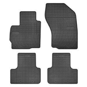 Гумени стелки Frogum съвместими със Citroen C4 Aircross, Peugeot 4008 2012-2017, Mitsubishi ASX след 2010 година, 4 части, черни