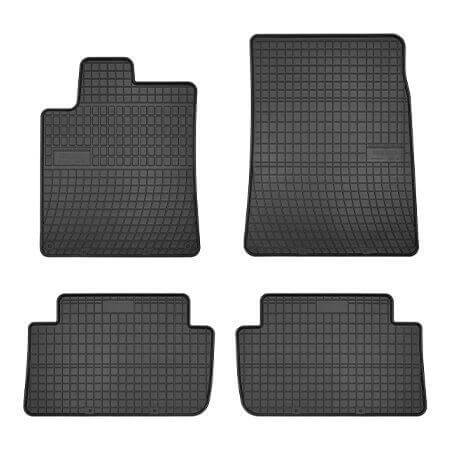Гумени стелки Frogum съвместими със Citroen C5 2001-2008, Peugeot 407 2004-2011, 4 части, черни