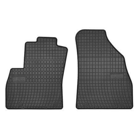 Гумени стелки Frogum съвместими със Citroen Nemo, Fiat Fiorino, Fiat Qubo, Peugeot Bipper след 2007 година, 2 места, 2 части, черни