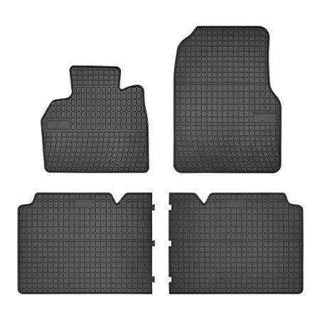 Гумени стелки Frogum съвместими с Renault Espace IV 2002-2015, 4 части, черни