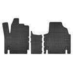 Гумени стелки Frogum съвместими с Peugeot Expert, Citroen Jumpy, Fiat Scudo 1994-2006, 3 части, черни