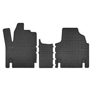Гумени стелки Frogum съвместими с Peugeot Expert, Citroen Jumpy, Fiat Scudo 1994-2006, 3 части, черни