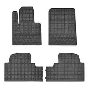 Гумени стелки Frogum съвместими с Hyundai Santa Fe, Kia Sorento 2015-2020, 4 части, черни