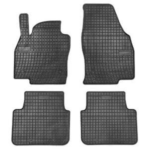 Гумени стелки Frogum съвместими с Skoda Scala след 2019 година, 4 части, черни