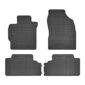 Гумени стелки Frogum съвместими с Toyota Auris 2007-2013, Corolla X E14, E15 2006-2013, 4 части, черни