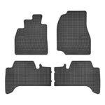 Гумени стелки Frogum съвместими с Toyota Land Cruiser FJ100 1998-2007, 4 части, черни