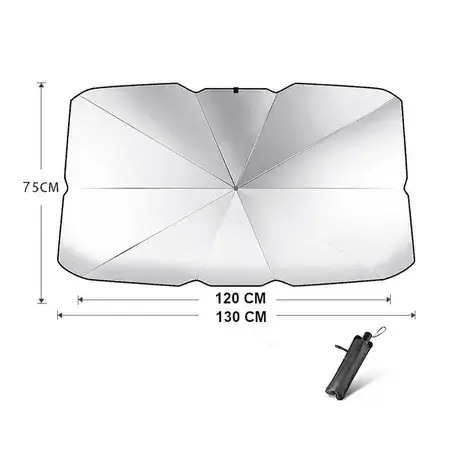 Сенник за предно стъкло (чадър) - предлага защита от UV-лъчи, с висока степен на затъмняване от 85-90%. Предпазва ефективно от слънце през горещите летни дни, като дава прохлада и предотвратява деформация на тапицерията.