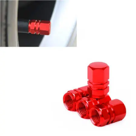 Комплект капачета за вентили 4бр. 4бр в комплект Материал - алуминий.