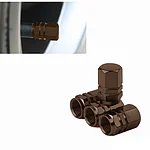 Комплект капачета за вентили 4бр. 4бр в комплект Материал - алуминий.