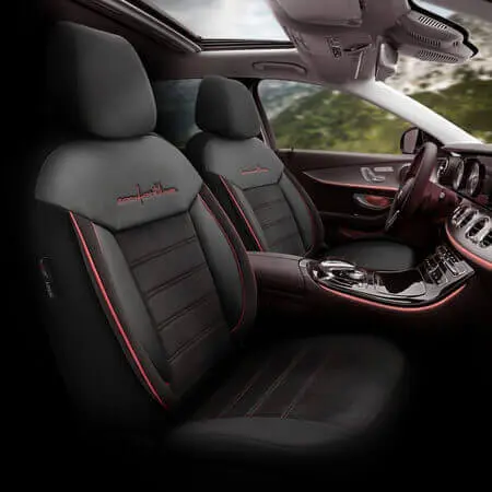 Луксозна кожена тапицерия за кола. Универсални модели подходящи за всички автомобили със стандартни седалки. Изработени от висококачествени материали и съвременен дизайн , нашите кожени калъфи за седалки са съвместими с Airbag системи. Делими задни калъфки за седалки и облегалки за максимален комфорт. Autoport - Вашият Онлайн Магазин за Автоаксесоари!
