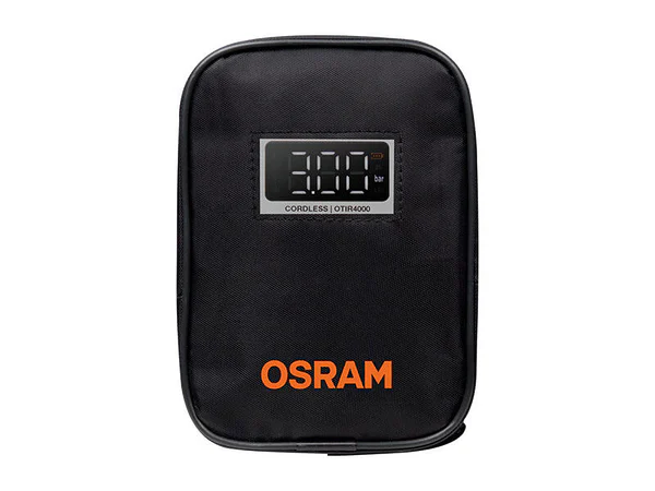 Компресор OSRAM TYRE inflate 4000 за гуми, 8.3 bar, 12V DC, 90dB, с вградена батерия 5000mAh