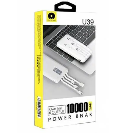 Преносима батерия WUW Y130 10000 mAh - Бяла