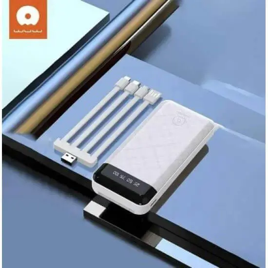Преносима батерия WUW U44 20000 mAh - Бяла