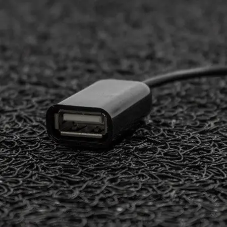 OTG Micro USB кабел, 15 см, Черен