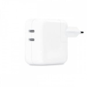 Зарядно устройство Apple Fast Charger 35W за Аpple, с двоен USB Type C – Бяло