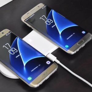 Безжично зарядно устройство 2в1 Qi Wireless Charger – Бяло
