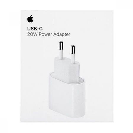 adapter-apple-iphone-bial.jpg Зарядно устройство Apple Fast Charger 20W за Apple, USB Type C – Бяло