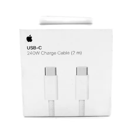 Apple Кабел USB-C – USB-C плетен 2м 240W – Бял