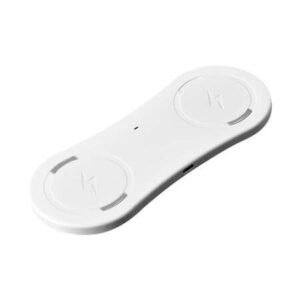 Безжично зарядно устройство 2в1 Qi Wireless Charger – Бяло