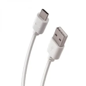 Forever Кабел USB-A – USB-C 1м 2A – Бял