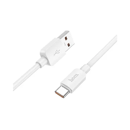 HOCO Кабел USB-A – USB-C 1м 100W/6A – Бял X96