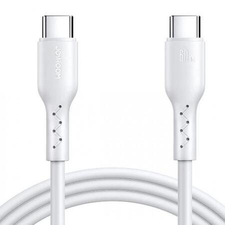Кабел за зареждане JOYROOM USB-C към USB-C 60W, 2M – Бял