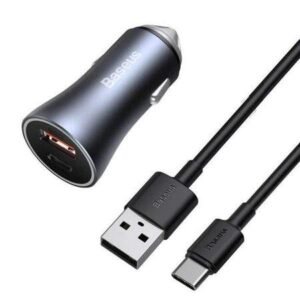 Комплект зарядно за автомобил BASEUS Type-C 40W / 5A