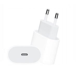 Зарядно 220V за iPhone, USB Type C, Бяло