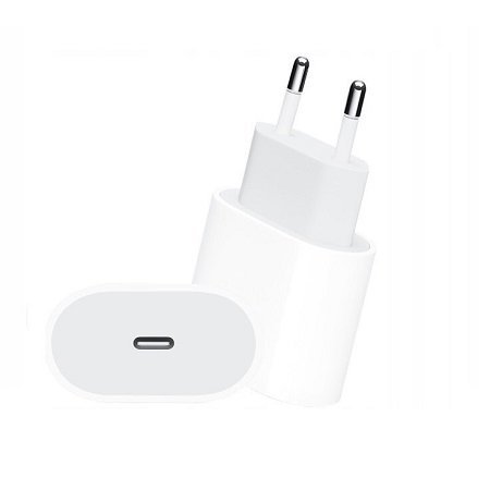 Зарядно 220V за iPhone, USB Type C, Бяло